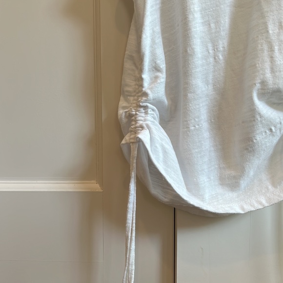 The Range Strata Slub Jersey Cinched Tank, Size S, White - Picture 8 of 11